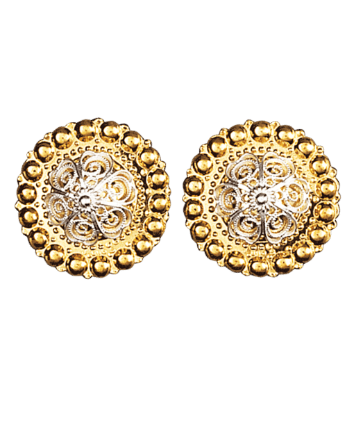 Borenåler 25 mm med kruser, forgylt/kvit