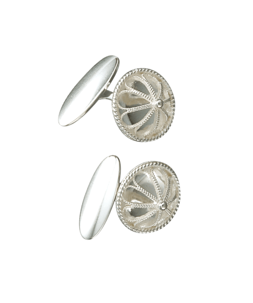 Mansjettknappar, kvit