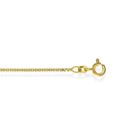 Veneziansk kjede i 585 gult gull, 38 cm