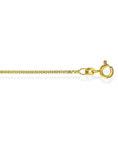 Veneziansk kjede i 585 gult gull, 42 cm