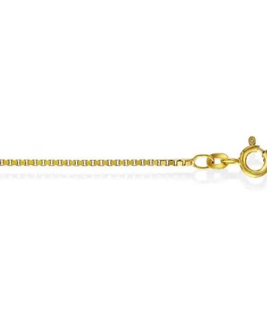 Veneziansk kjede i 585 gult gull, 60 cm