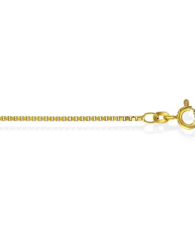 Veneziansk kjede i 585 gult gull, 70 cm