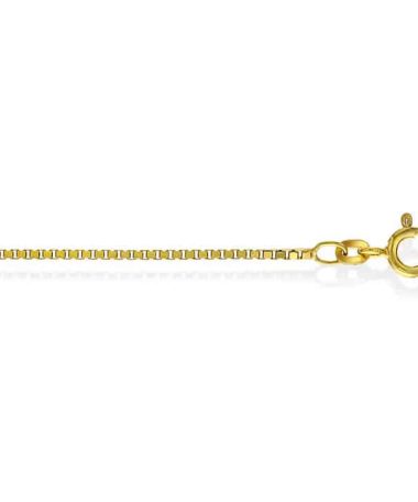 Veneziansk kjede i 585 gult gull, 80 cm