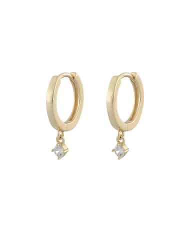 Snö of Sweden Camille small ring ear g/clear-Onesize