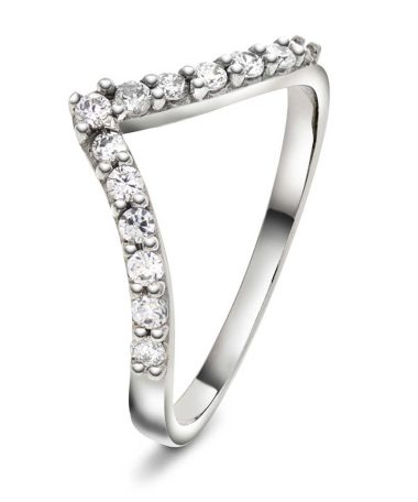 Ring i gull med diamant 0,26 ct wsi