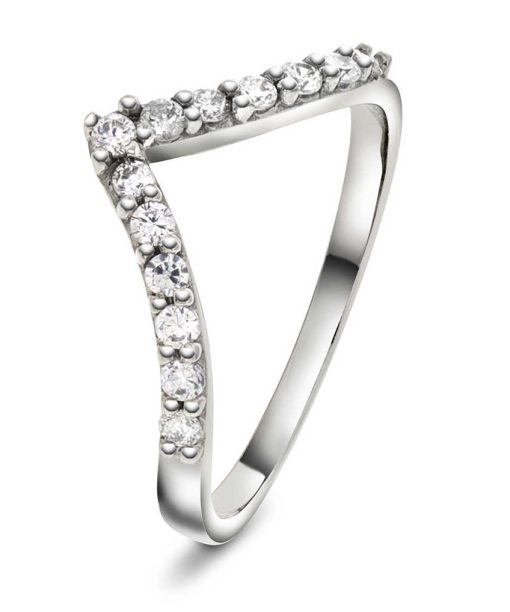 Ring i gull med diamant 0,26 ct wsi