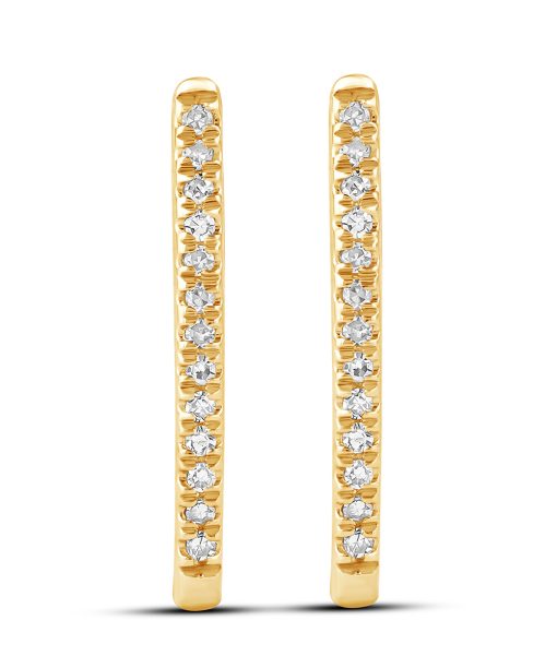 Diamantcreoler 0,12ct TW.SI g.g