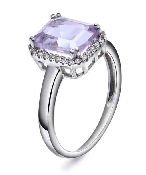 Ring i gull med diamant 0.14 ct WSI