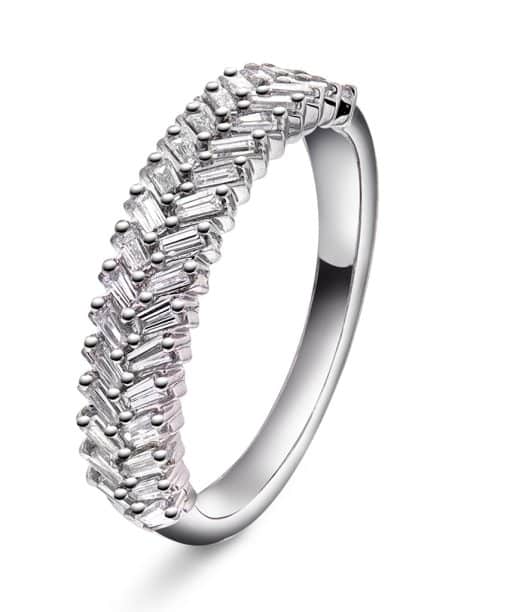 Ring i gull med diamanter 0,61 ct WSI