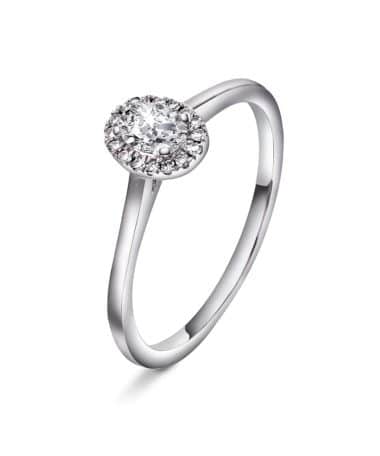 Ring i gull med diamant 0,30 ct WSI
