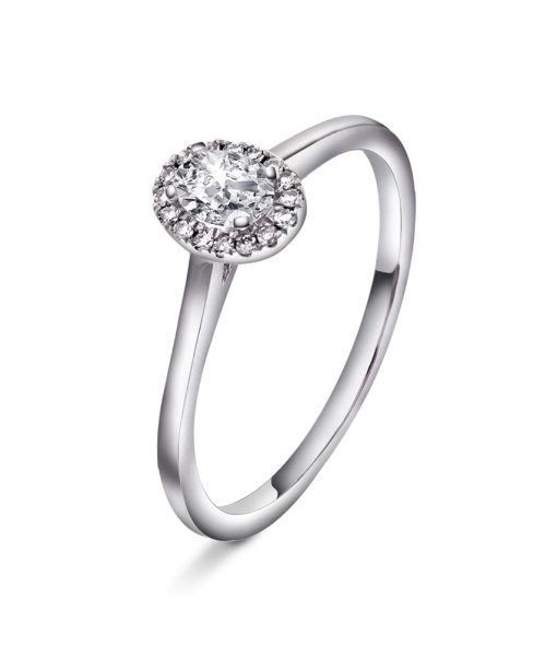 Ring i gull med diamant 0,30 ct WSI