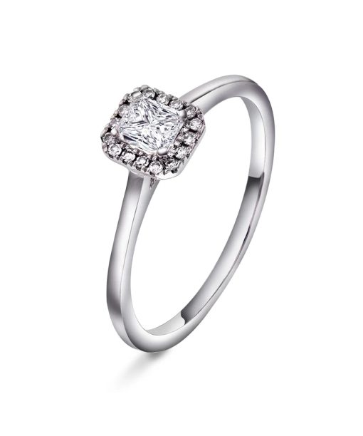 Ring i gull med diamant 0,30 ct WSI