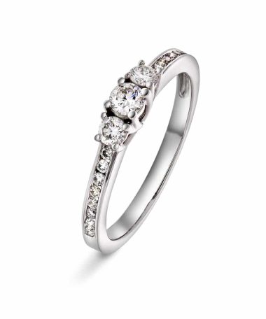 Christophersen Hvitt Gull Ring 0,45 TWSI 1+2+16 br