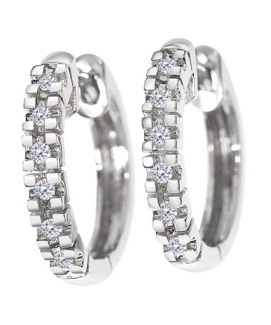 Diamantcreoler HV 0,12ct TW.SI