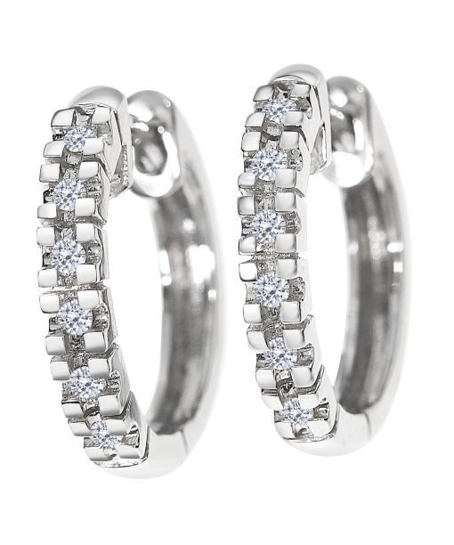 Diamantcreoler HV 0,12ct TW.SI