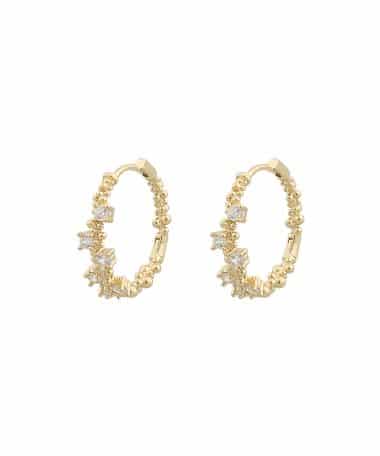 Snö of Sweden Helsinki ring ear g/clear-Onesize