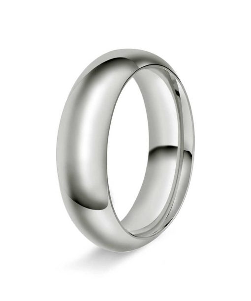 Halvrund/buet 6mm polert h