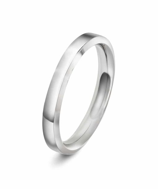 Christophersen Hvitt Gull Ring all. u/diam 3,3mm