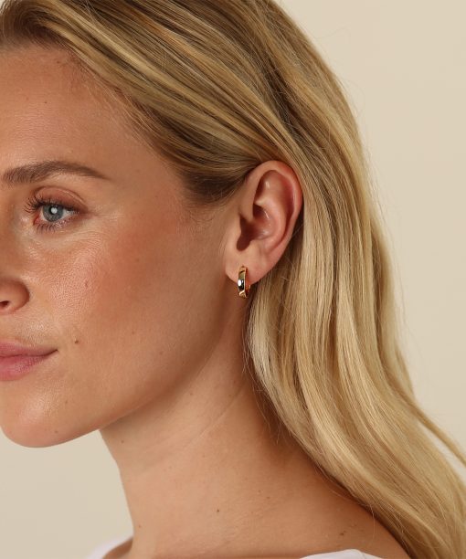 Alternative view of Snö of Sweden Lara small ring ear plain g-Onesize