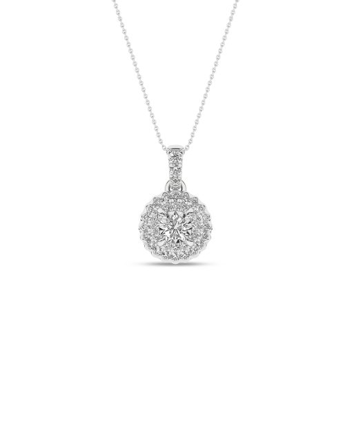 Rosettanheng hvitt gull 0,25ct TW.SI