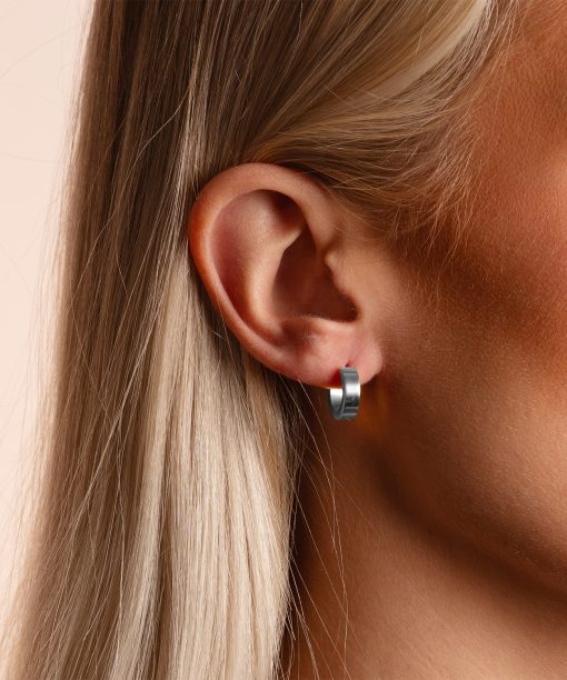 Alternative view of Snö of Sweden Liddy small ring ear plain s-Onesize