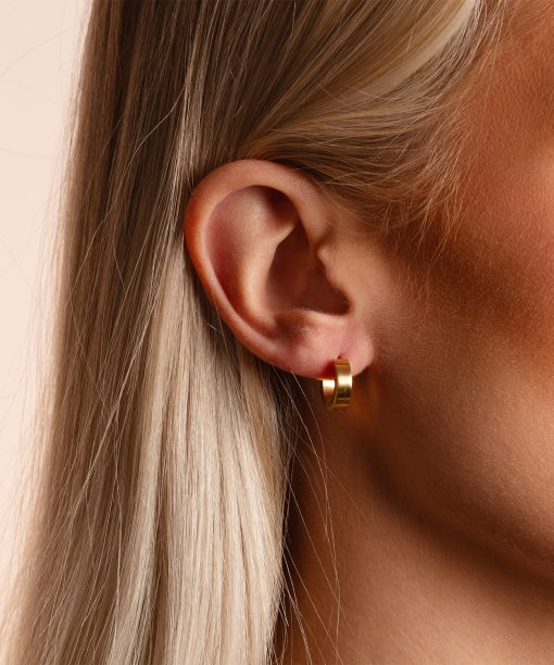 Alternative view of Snö of Sweden Liddy small ring ear plain g-Onesize