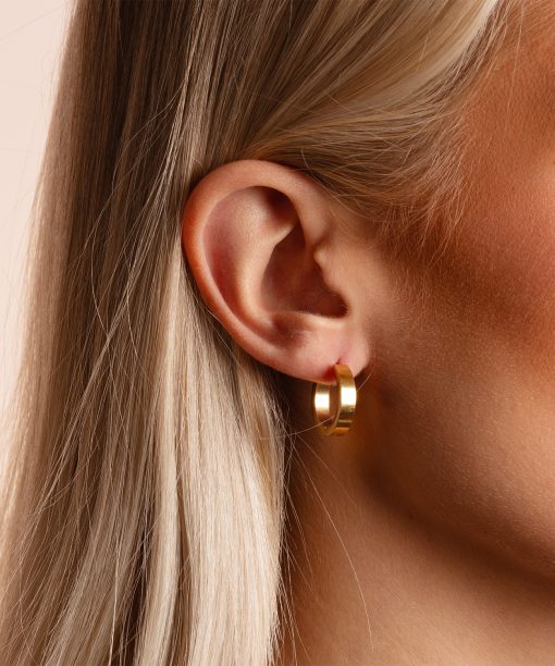 Alternative view of Snö of Sweden Liddy ring ear plain g-Onesize