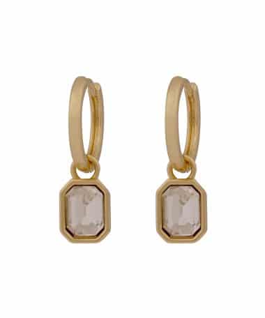 Snö of Sweden Cathrine pendant ring ear g/clear-Onesize