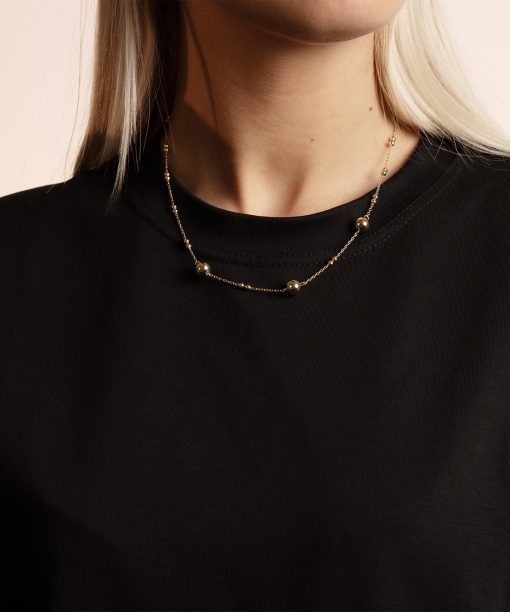 Alternative view of Snö of Sweden Bennet chain neck 45 plain g-45 cm