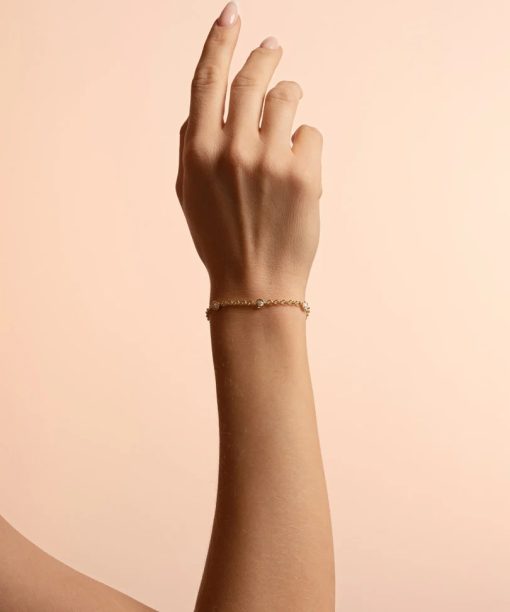 Alternative view of Snö of Sweden Kitty chain brace g/white-Onesize