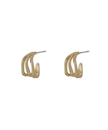 Snö of Sweden Kitty small tripple crystal ear g/clear-Onesize