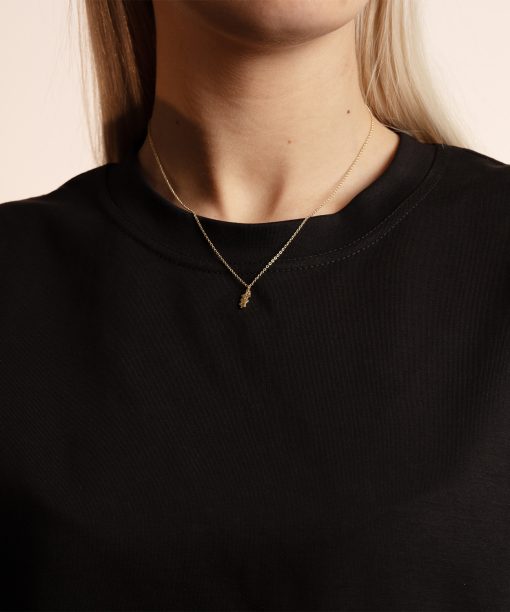 Alternative view of Snö of Sweden Cat pendant neck 42 plain g-42cm