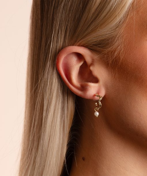 Alternative view of Snö of Sweden Cat pendant oval ear g/white-Onesize