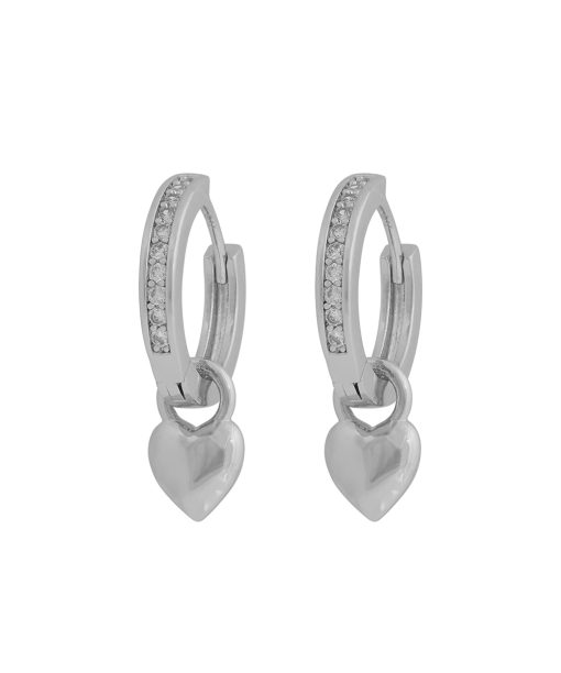 Snö of Sweden Cute crystal pendant ear s/clear-Onesize