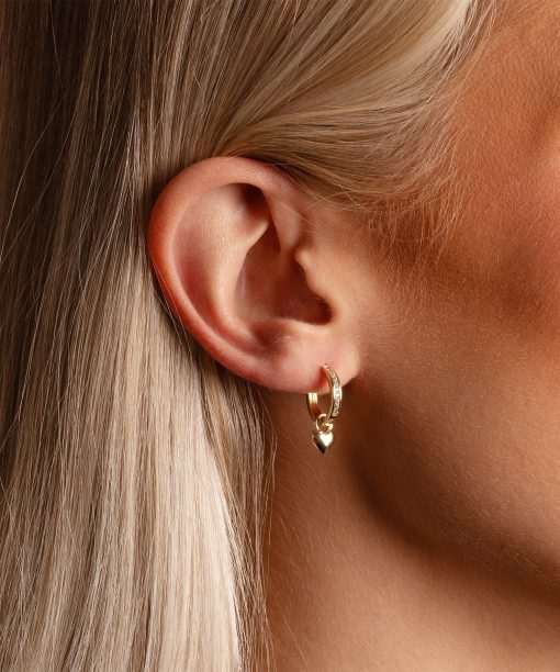 Alternative view of Snö of Sweden Cute crystal pendant ear g/clear-Onesize