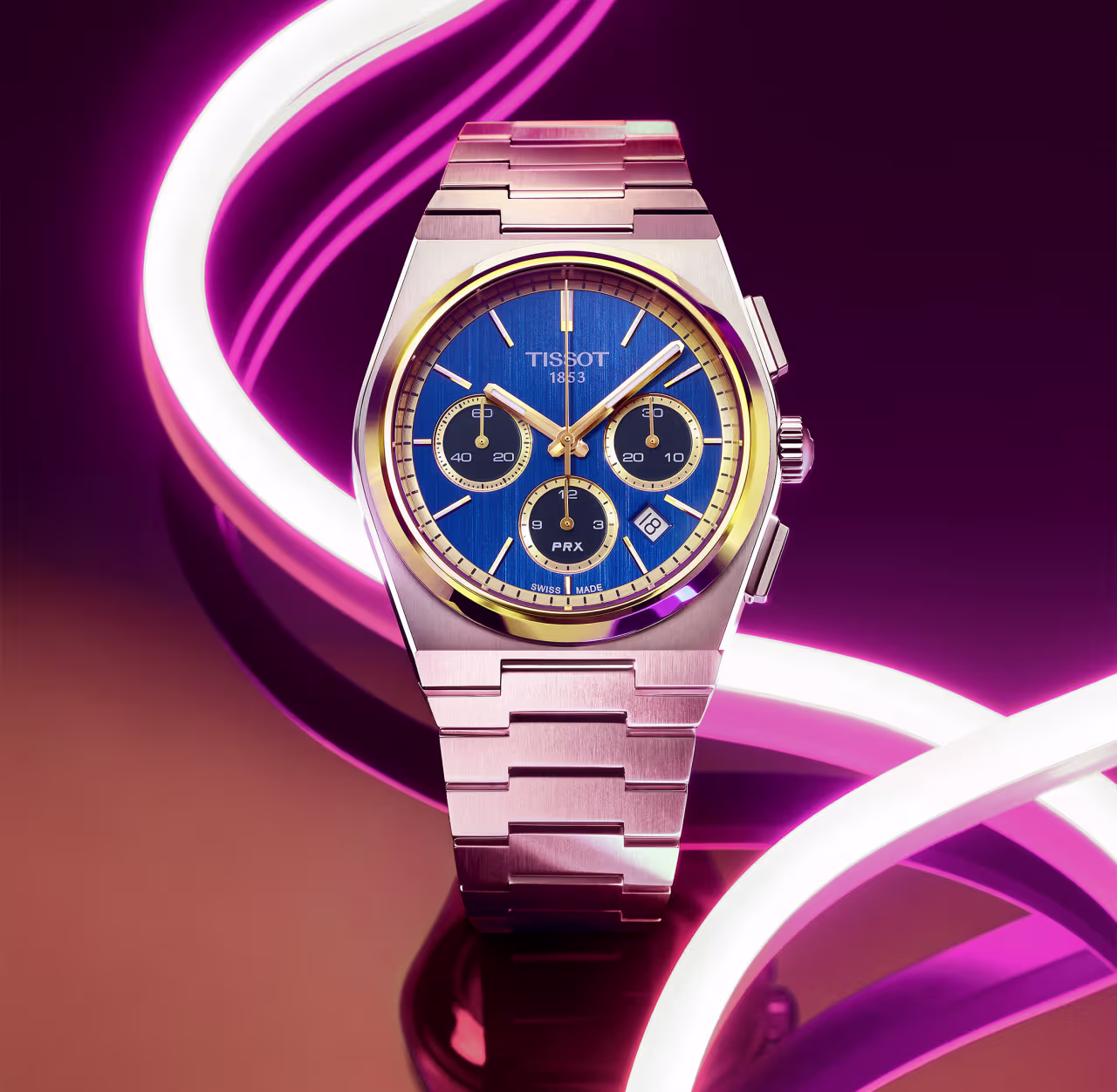 Tissot PRX Automatic Chronograph Bucherer Limited Edition - T1374272104100 - Bilde 4