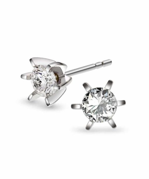 Christophersen Hvitt Gull Ørepynt 0,60 TW SI 2br superst