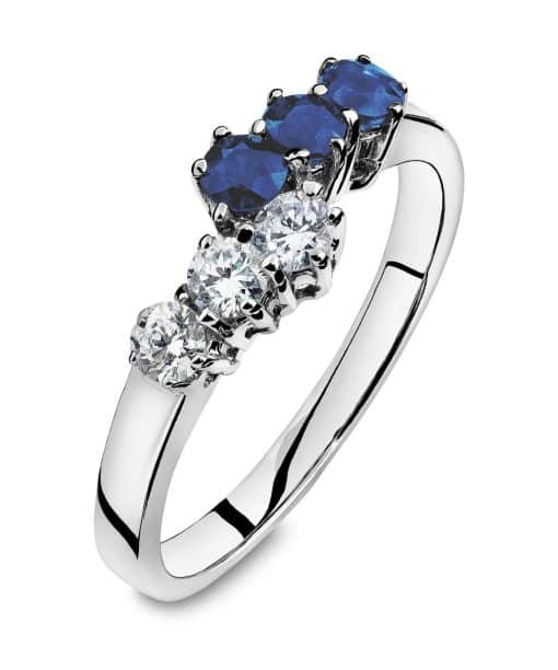 Ring 0,24 ct wsi/safir