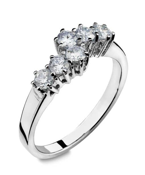 Ring 0,48ct wsi hvit 585