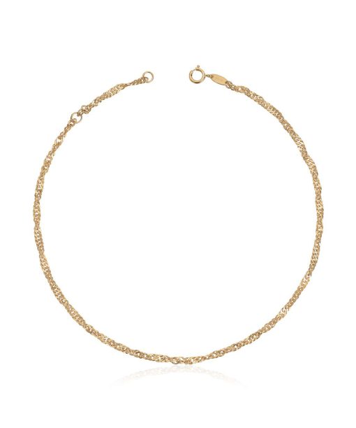 Ankel lenke Singapore i gult gull