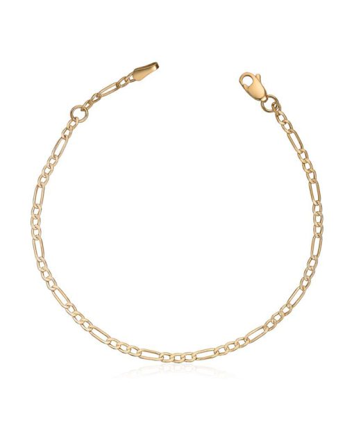 Armbånd Figaro 14K gult gull