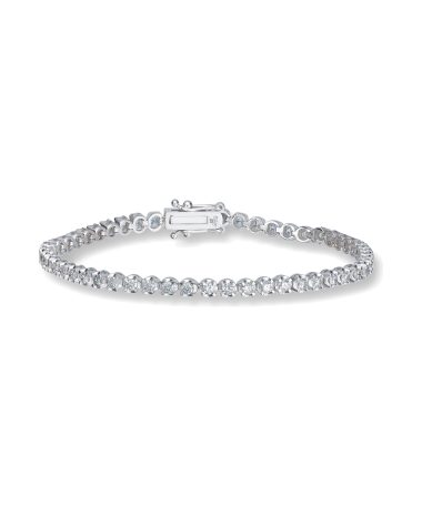 Tennis Tigerarmbånd 1,00ct TWSI, lengde 17 cm