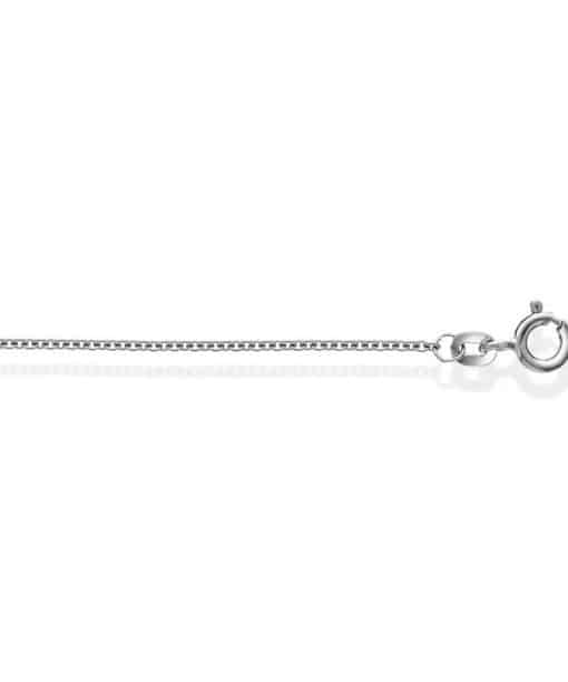 Anker kjede i gull rund 1,3 mm 45 cm