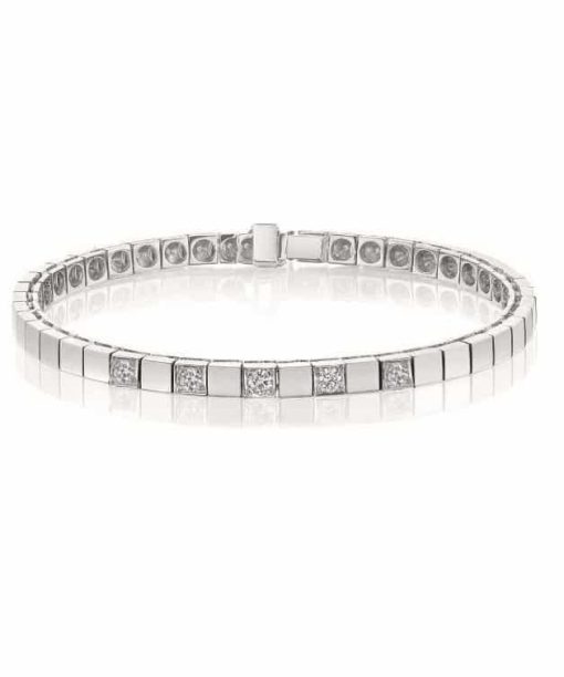 Delta armbånd i hvitt gull, Diamant 0.35ct (TWSI)