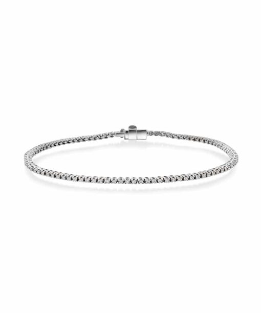 Christophersen Hvitt Gull Armbånd 1,00 TWSI