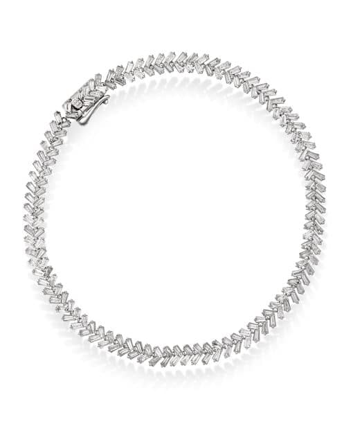 Armbånd i gull med diamant 3 ct TWSI