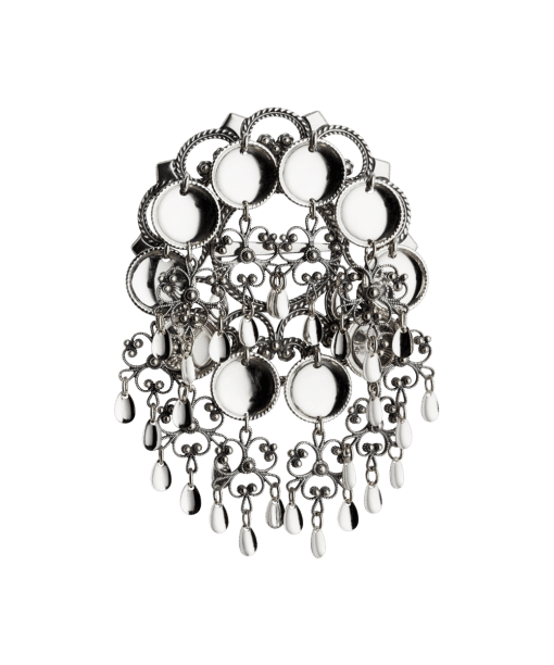 Sølje med 16 mm trådkantlauv, oksidert