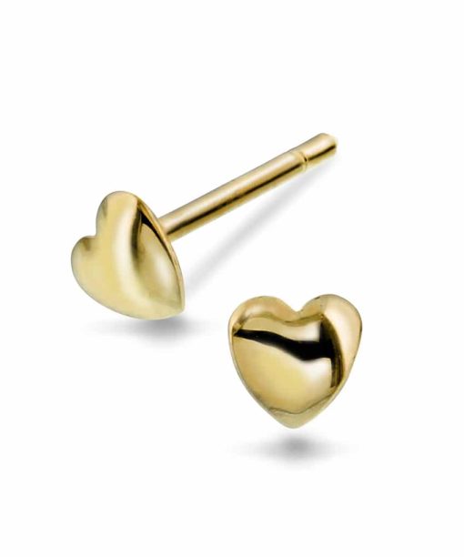 Prins & Prinsesse - Hjerte Øredobber i Gull