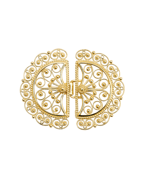 Beltespenne filigran, forgylt