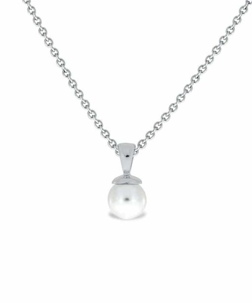 Smykke i sølv med perle